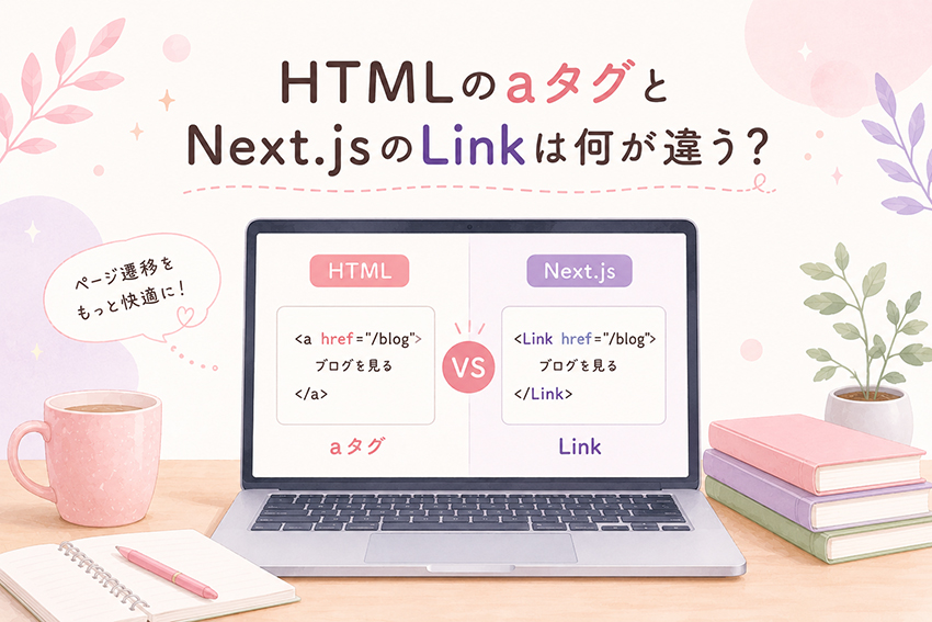 HTMLのaタグとNext.jsのLinkは何が違う？初心者向けにページ遷移の仕組みをやさしく解説